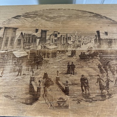 Vintage 1989 1990 Coors Winterfest Cedar Wood Beer Crate Box Rare