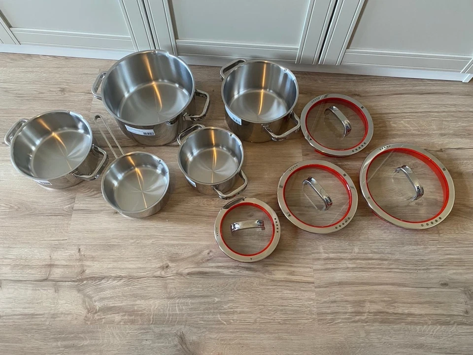 WMF Function 4 red Kochtopf Set 5 tlg NEU Induktion Topfset - Bild 2 von 4