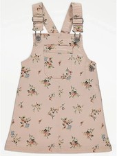 BNWT AGE 2-3,3-4,4-5 YRS GIRLS "GEORGE" DUNGAREE PINAFORE DRESS (next day post)
