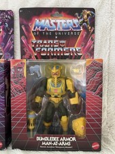 Mattel Masters of Universe X Transformers BUMBLEBEE ARMOR MAN-AT-ARMS BOX WEAR
