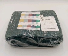 12x12 Sun Shade Canopy Square Dark Green Sun Sail Sun Shades Outdoor Patio