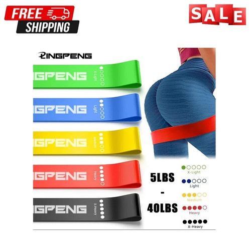 Resistance Bands Exercise Sports Loop Fitness Home Gym Yoga Latex Set Or Singles