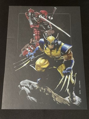 Deadpool / Wolverine Original Comic Art 11x17