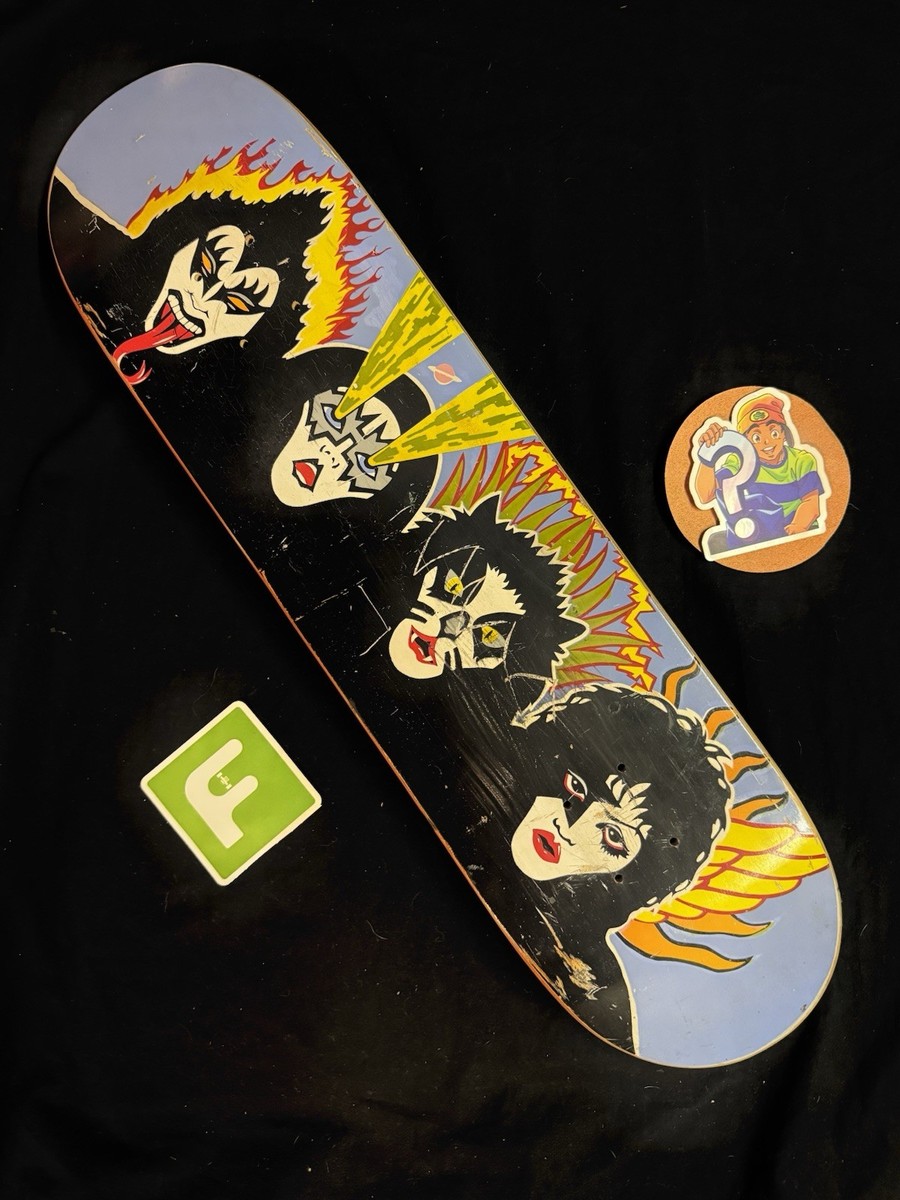 SUPER RARE 1996 Ozzy Alvarez KISS Screened Human Skateboard Deck