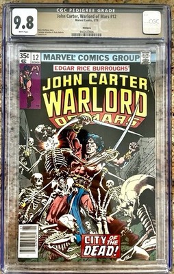John Carter Warlord of Mars # 12 CGC 9.8 ( 1978) Winnipeg Pedigree - RARE    