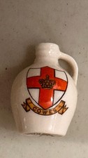 W.H. GOSS Crested China - Model of ancient ewer found at LOUTH - Cowes crest