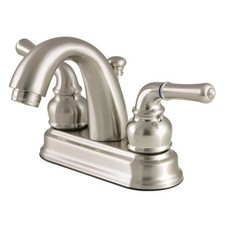 Kingston Brass FB561.NML Naples 1.2 GPM Centerset Bathroom Faucet - Nickel