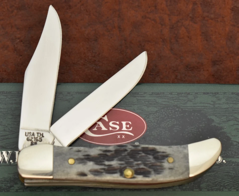 CASE XX 美国口袋穿午夜骨口袋猎刀 2002 TH62165 SS (29580 — 第 2/4 张图片