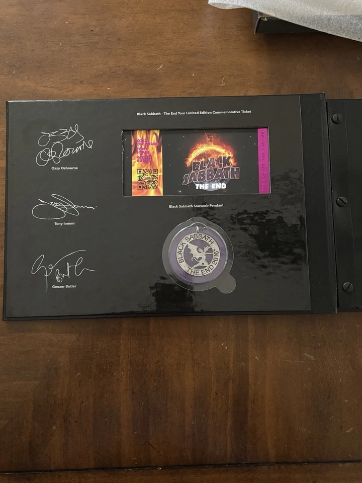 Black Sabbath 2016 The End Tour VIP Box Limited Edition with Lanyard VIP Pass - Image 4 of 4