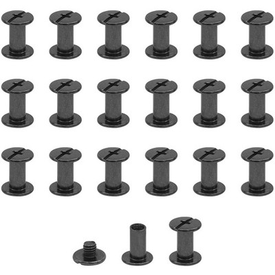 JJWNMLL 20 Stk Chicago Schraubnieten M5x10mm für Lederhandwerk und Buchbinderei