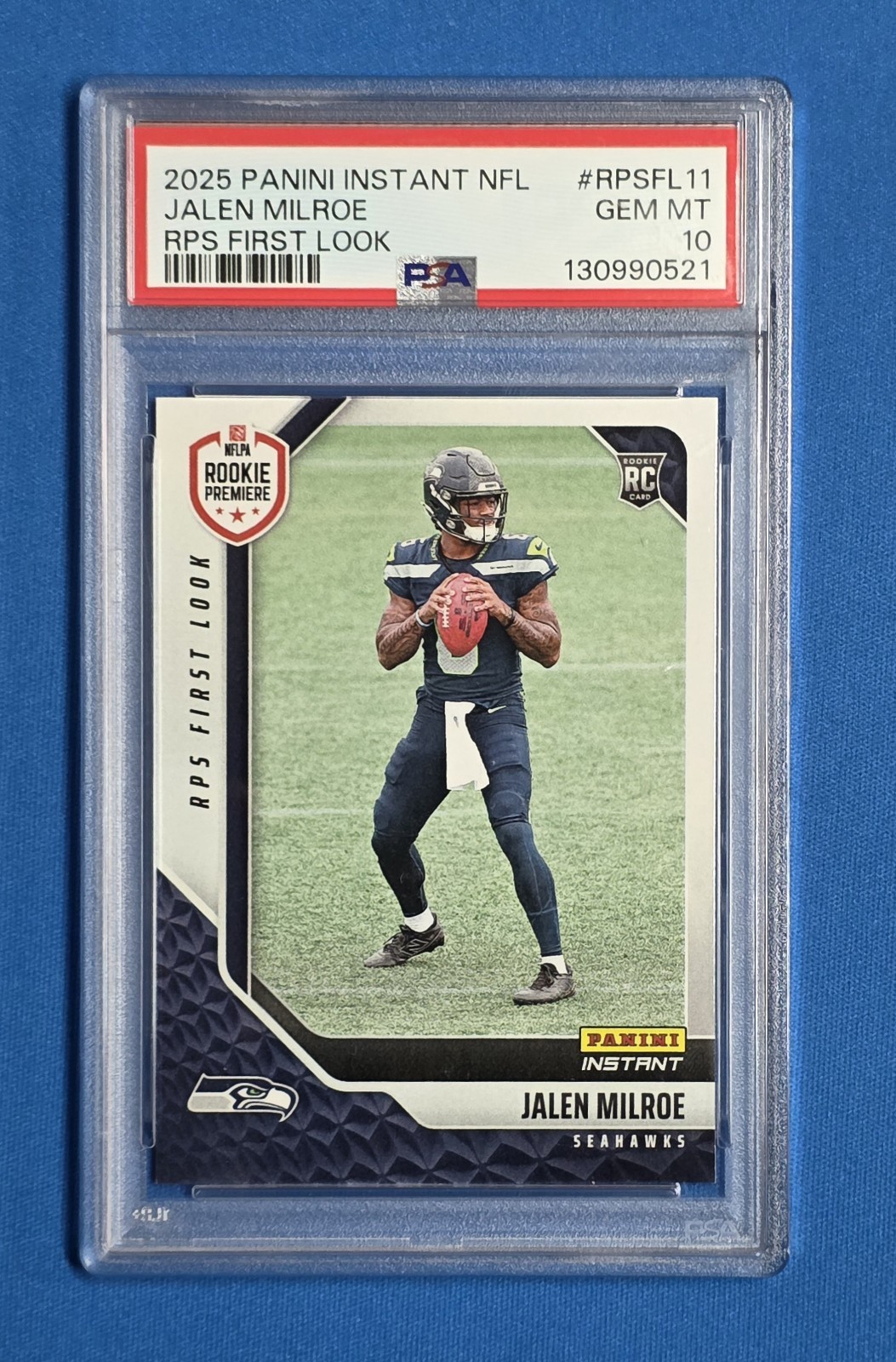 Jalen Milroe Panini Instant NFL Rps First Look #RPSFL11 Autograph