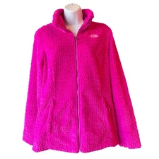 The North Face Osito 2 Novelty Textured Fleece Jacket Fuchsia Pink Size Medium
