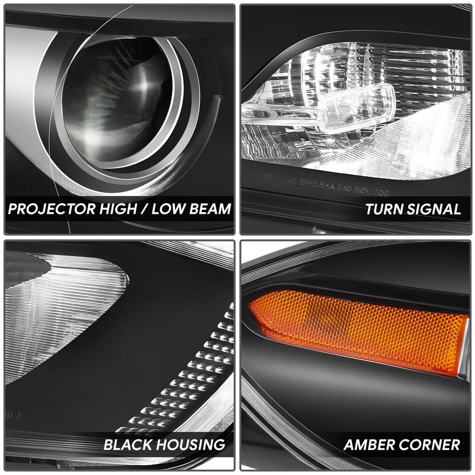 Faro esquinero ámbar carcasa negra pasajero derecho Dodge Dart 2013-2016 Foto 3 de 4