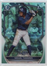2023 Bowman Chrome Sapphire Edition Prospects Aqua 35/99 Miguel Tamares 0l1