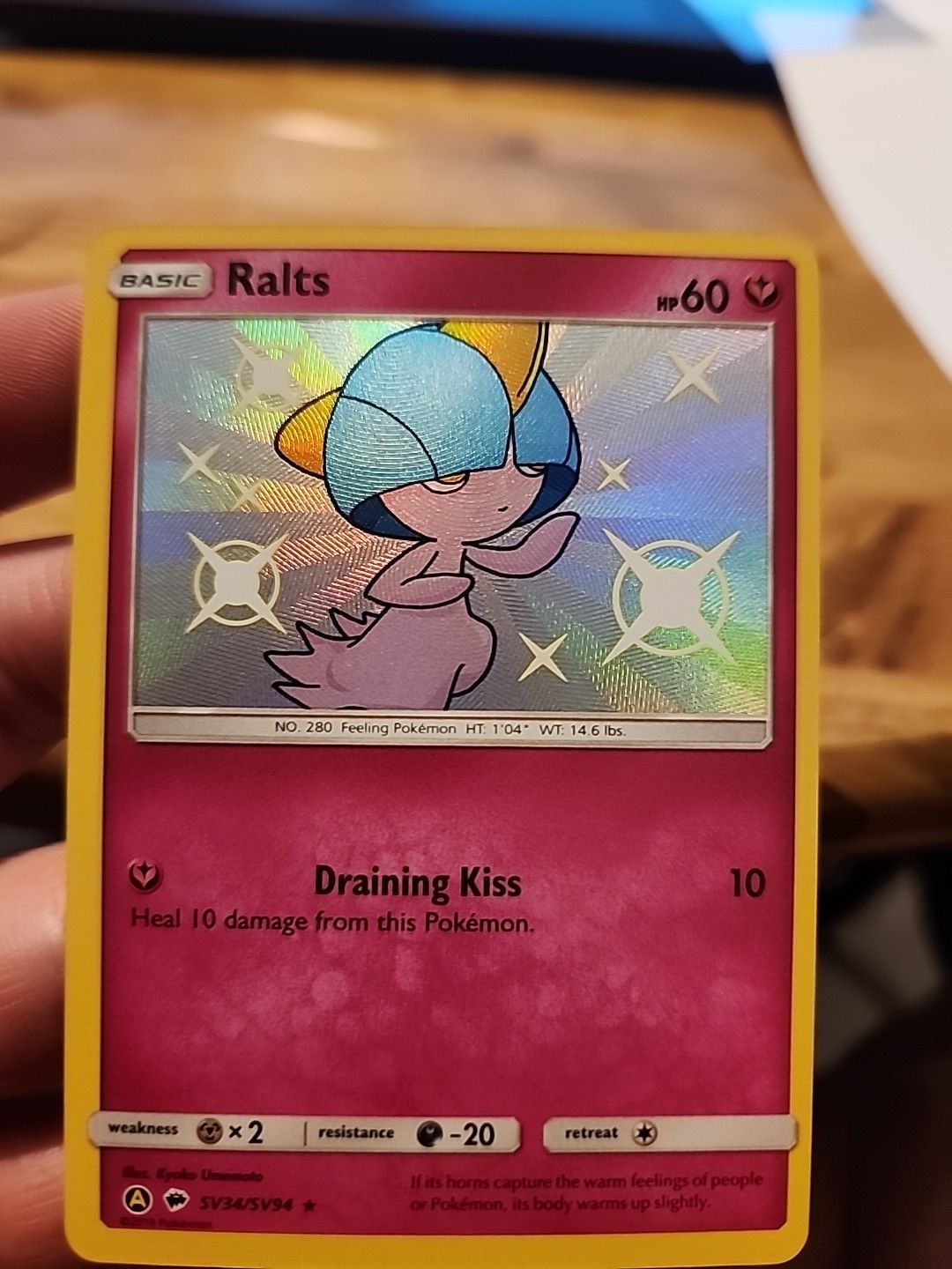 Ralts SV34/SV94 Hidden Fates: Shiny Vault Holo