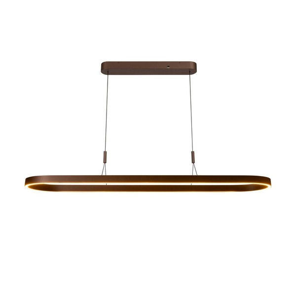 LED Pendelleuchte Rostbraun Alu L:150 Cm CCT 2700-4000 K HäNgelampe Esszimmer-image