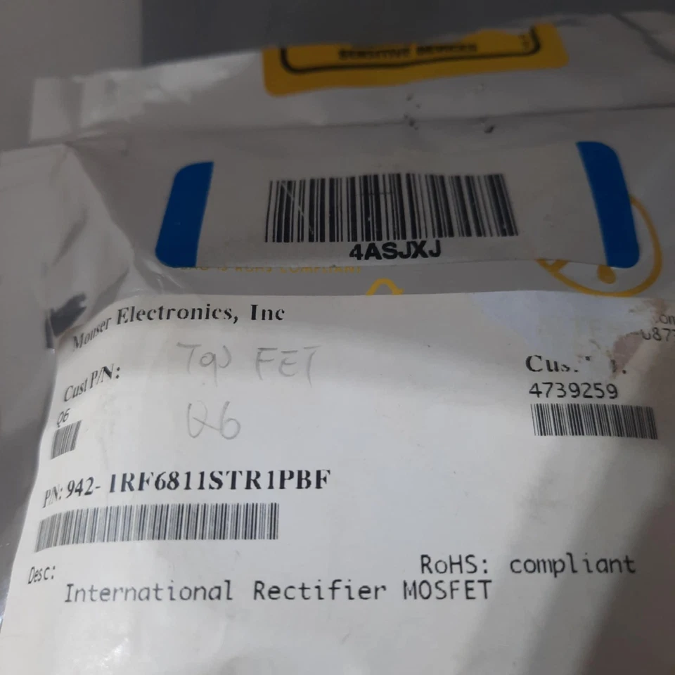 IRF6811STR1PBF International Rectifier, MOSFET N CH 25V 19A DIRECTFET - Image 2 of 2