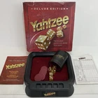 VTG Deluxe Yahtzee Board Game Felt Tray Edition Milton Bradley 1997 - No Pencils