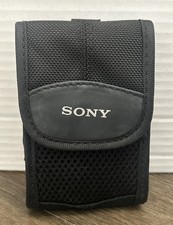 Sony LCS-CST Compact Camera Case Pouch Black Nylon For Cyber-shot