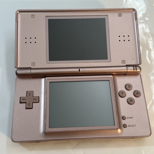 Nintendo DS Lite Metallic Rose Gold /Pink Handheld Console Bundle USG-001 Tested - Picture 8 of 19