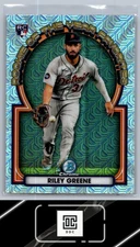 2023 Bowman #ROYF-6 Riley Greene Rookie of the Year Favorites Mojo Refractors