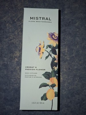 Mistral Flora Mediterranea Cedrat&Passion Flower Reed Diffuser 3.55 FL Oz/105 ML