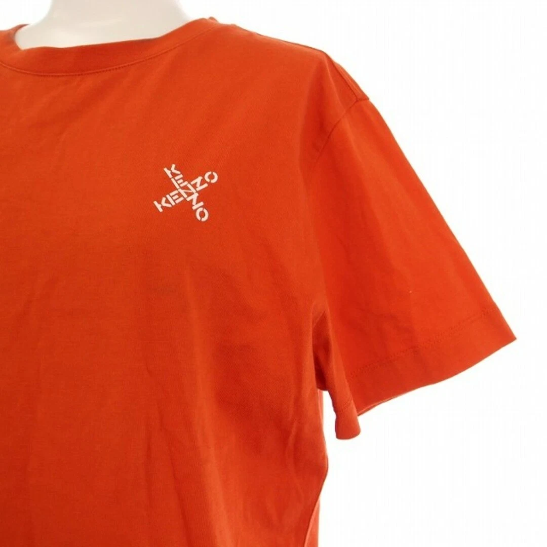 Abito Kenzo Mini Lunghezza Manica Corta Girocollo Stampa M Arancione FA62RO7684SJ