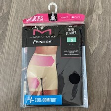 Maidenform Flexees Women  s Thigh Waist Slimmer Shapewear FP0060 Size Small Black