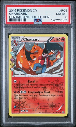 CHARIZARD (PSA 8) Pokémon XY Generations Radiant Collection RC5 -363 - Picture 1 of 2