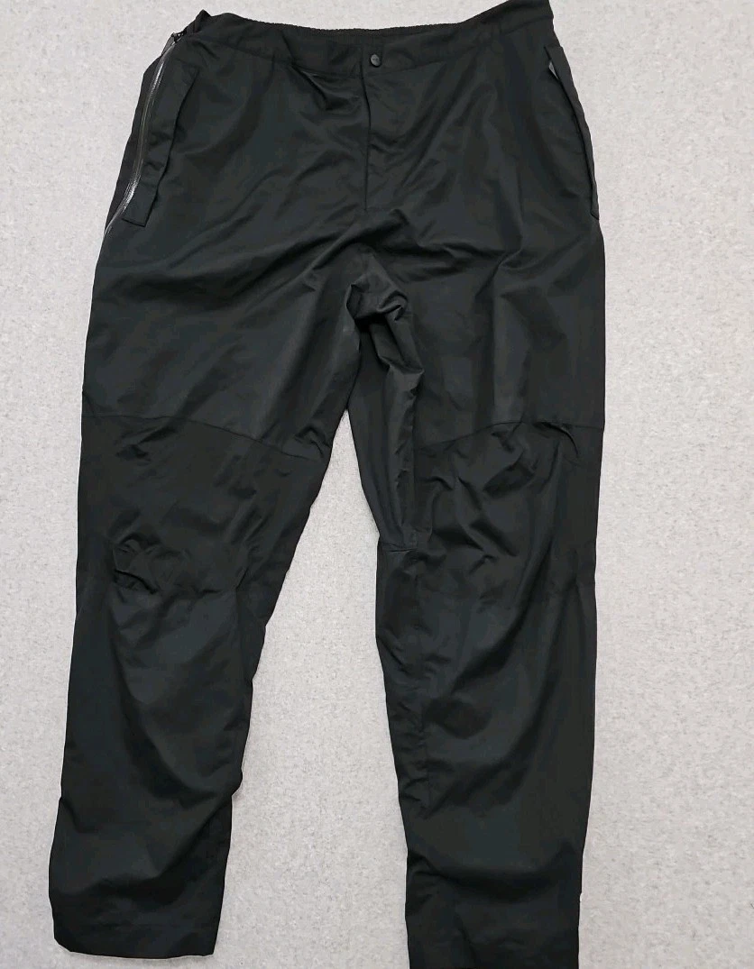 Adidas Pants Mens 2XL Black Climaproof Storm Golf Lightweight Lined Rain Wind