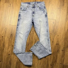 Wrangler Retro Slim Boot Jeans Mens 31x36 Blue Denim Bootcut Cowboy Workwear
