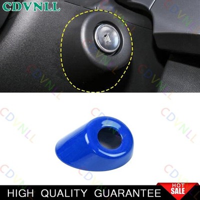 For Chevy Trax 23-2026 Bright Blue Car Engine Start Stop Button Cover Trim 1PCS