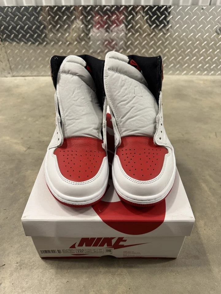 Jordan 1 Retro OG High Heritage Tamanho 10.5 NOVO EM FOLHA COM Caixa 555088-161 Autêntico - Imagem 4 de 4