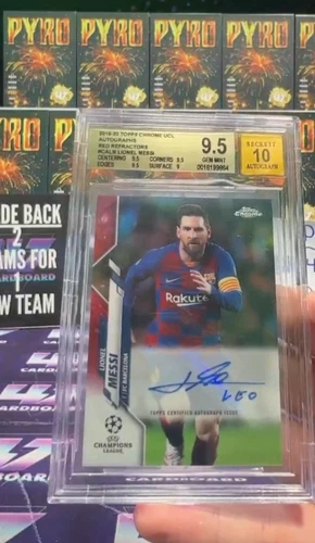 2019 Topps Chrome Uefa Champions League Autographs Lionel Messi