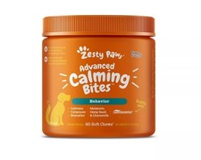 Zesty Paws Advanced Calming Bites for Dogs - Turkey Flavored Soft Chew 90ct