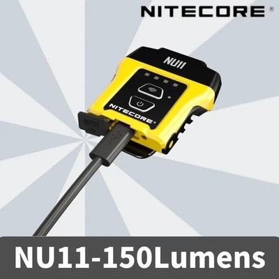 Nitecore NU11 150Im wiederaufladbare Stirnlampe Chip-on Kappe Licht IPX5 wasserdicht M#