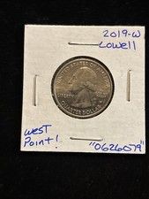 W West Point Lowell Quarter 2019 “0626079” Estados Unidos ATB 25c circulado