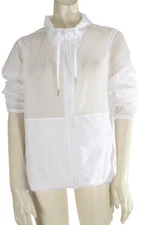 LULULEMON Athletica Joy White Semi Sheer Zip Jacket Size 8