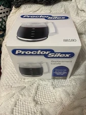 Brand New Proctor Silex 12 Cup Replacement Carafe #88180 White