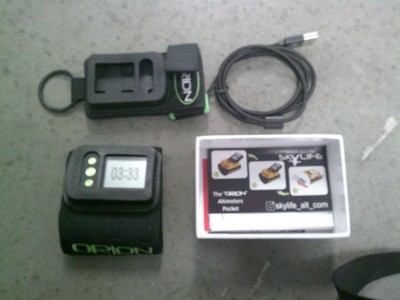 Skylite skydiving altimeter orion wrist strap 2 straps verified working