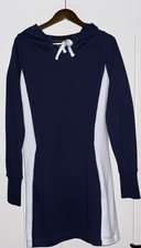 Venus Hooded Long Sleeve Knit Dress Women L Cold Weather Outdoor Walking Casual