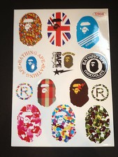 13 calcomanías adhesivas de vinilo vintage para longboard equipaje portátil coche Bape Skateboard