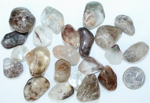 Tumbled Brazilian Clear Inclusion Quartz / 22 pcs / 8.50 oz (235.30 gr) / 2182 - Picture 12 of 12