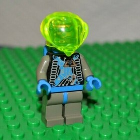 LEGO Zotaxian Insectoid Alien Minifigure Blue Head Neon Green Bubble #6905 SP021