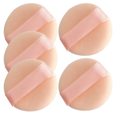 5 Pcs Mini Puderquaste Make-up Puffs Pudgerquaste Schminkpuder Handpuff Set