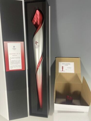 Beijing 2022 Winter Olympic Official Torch &Stand &Box &Certificate #23656 H82CM