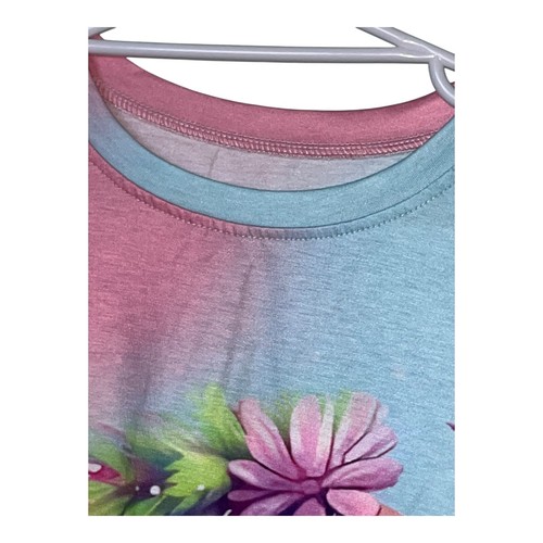 Women’s T-Shirt with Vibrant Turtle - Casual Round Neck, Size 10 - Picture 8 of 10