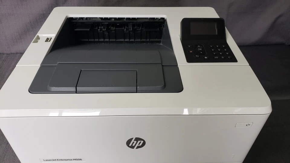 HP LaserJet Enterprise M506n Printer USB Network Mono 4.3" LCD Tray F2A68A - Image 3 of 4