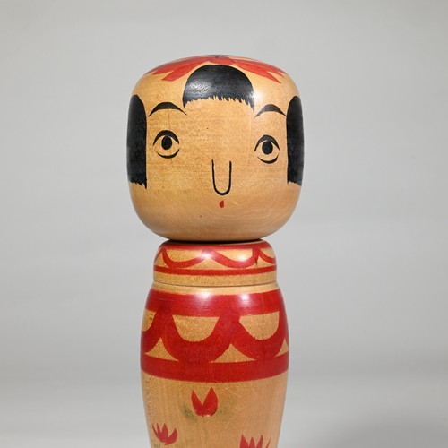 Maestro TSUNEKICHI ABE Kokeshi (1904-1991), firmato, Giappone anni 60 - grande 10" - Foto 11 di 19