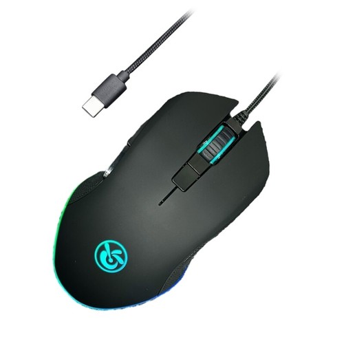 Type C Mouse Ergonomic USB C Mice for Gaming 6 Buttons 3600DPI, Compatibility - Picture 10 of 10
